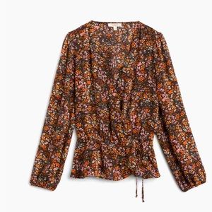 Nine Britton Faux Wrap Blouse